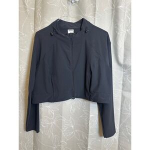 Gymshark‎ Training Cropped Jacket Full Zip Athletic Black XL